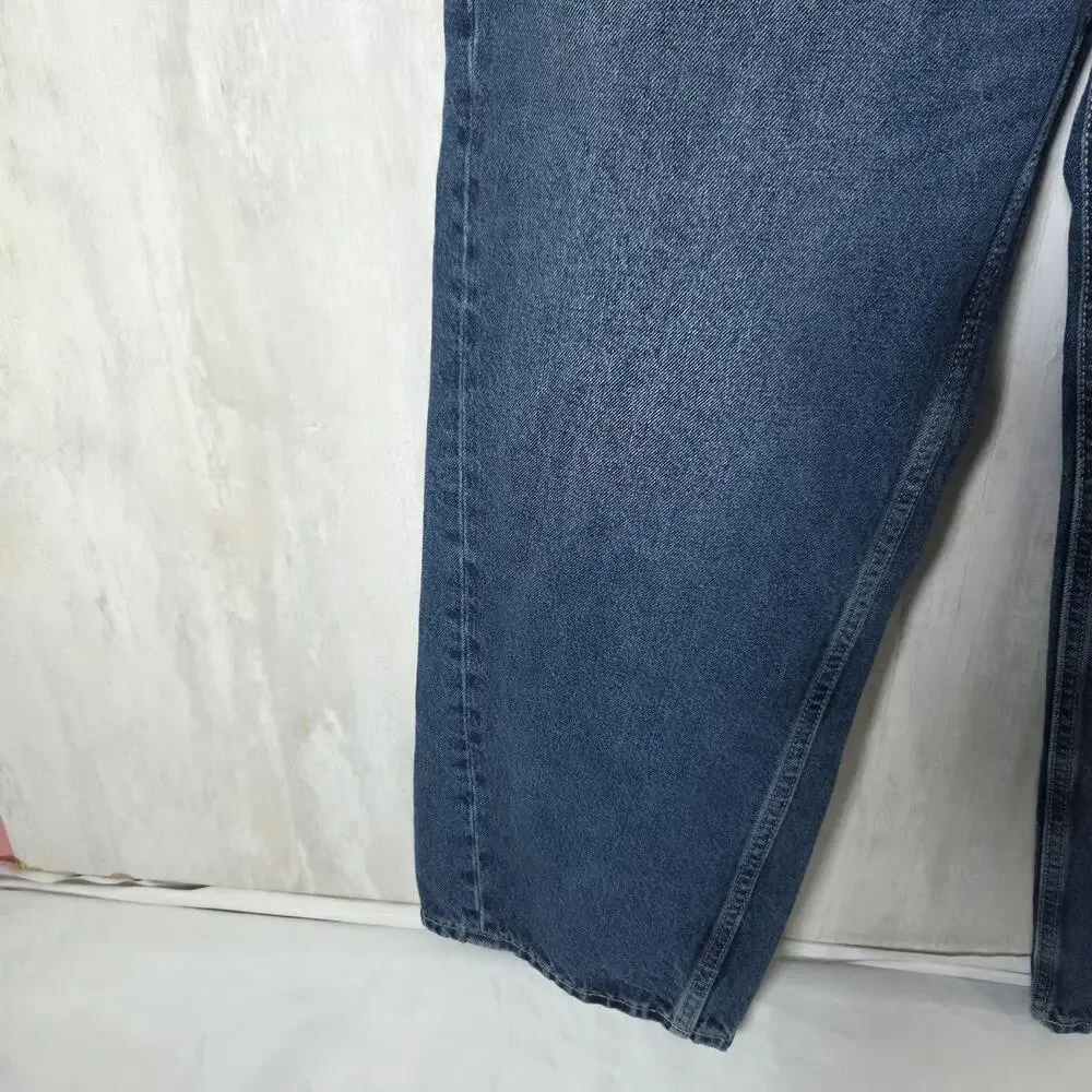 Old Navy Jeans Kids 18 Blue Baggy Barrel Leg Adjustable Waist Denim Relaxed